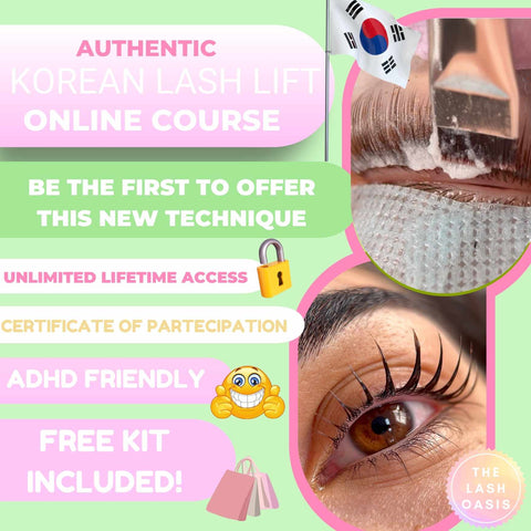 KOREAN LASH LIFT COURSE 🇰🇷👀💕(Kit Included) Now Taking Pre-Orders For Next Release!