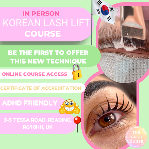 In Person Korean Lash Lift & Tint Accredited Course (September 27th 2025)